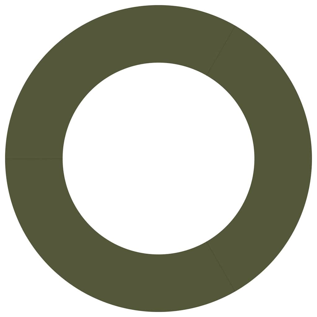 Flacher Baumring Olivgrün Ø50 / 80 cm Stahl